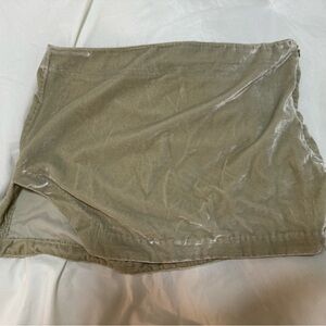 NWOT FREE PEOPLE TAN VELVET MINI SKIRT